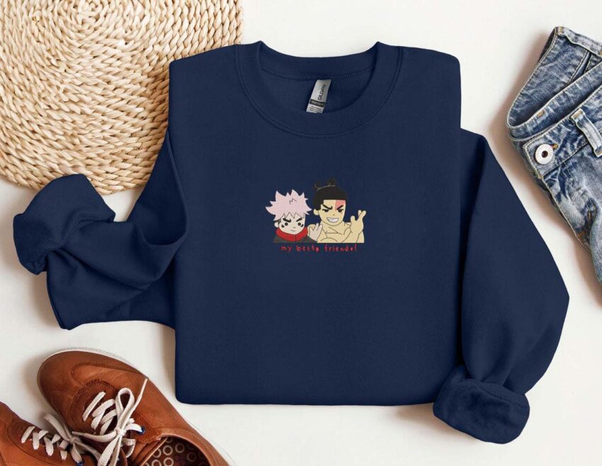 Besto Frendo Jujutsu Kaisen Embroidered Sweatshirt T-shirt Hoodie