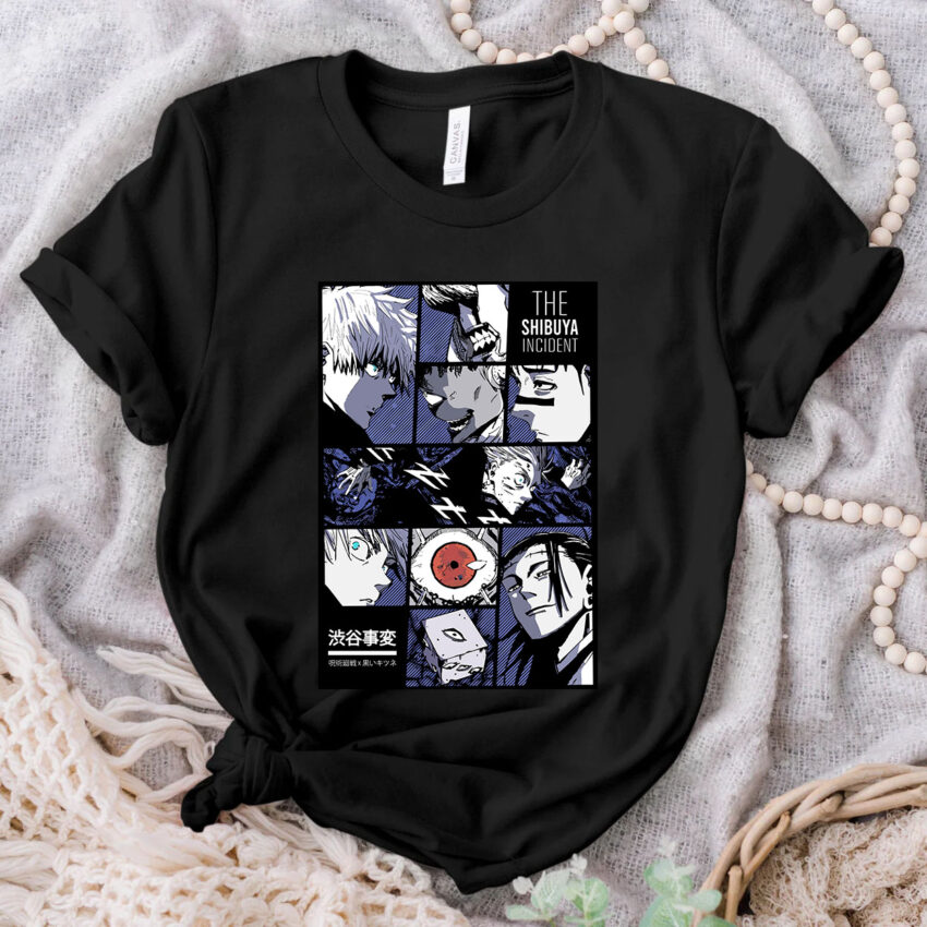 Jujutsu Kaisen Characters T-shirt Sweatshirt Hoodie, Anime Lovers T-shirt Hoodie