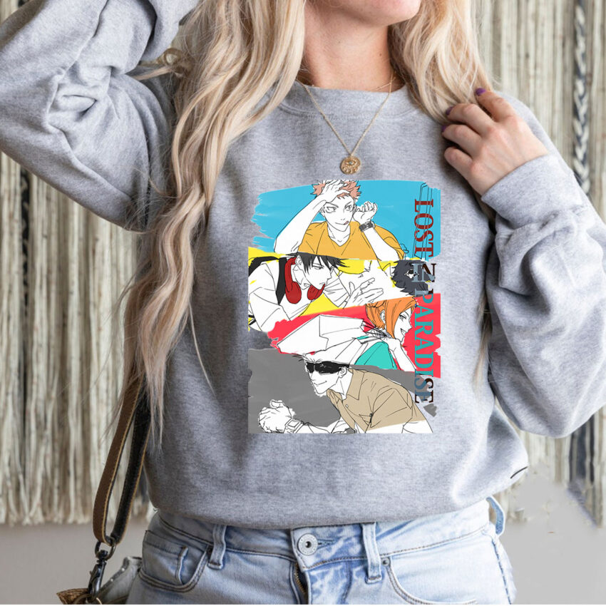 Lost In Paradise Jujutsu Kaisen Anime Sweatshirt, Anime T-shirt Sweatshirt Hoodie