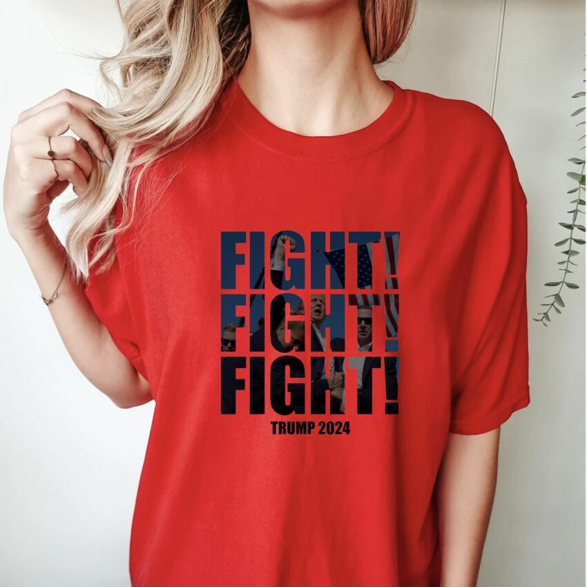 Trump Assassination T-Shirt, Donald Trump Shooting Tee, Fight Fight Fight Trump Shirt, Never Surrender Tee, Republican Shirt, Make America Great Shirt