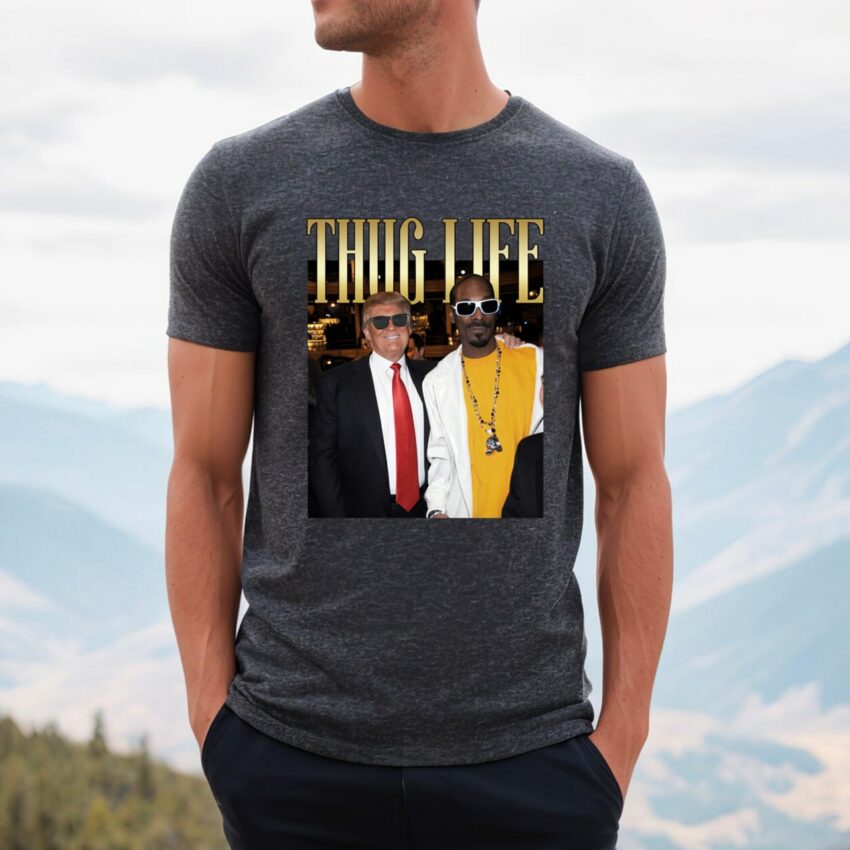 Donald Trump Thug Life Shirt, Viral Thug Life Trump T-Shirt, Sarcastic Donald Trump Tee, Funny Trump 2024 Shirt, Republican Gifts