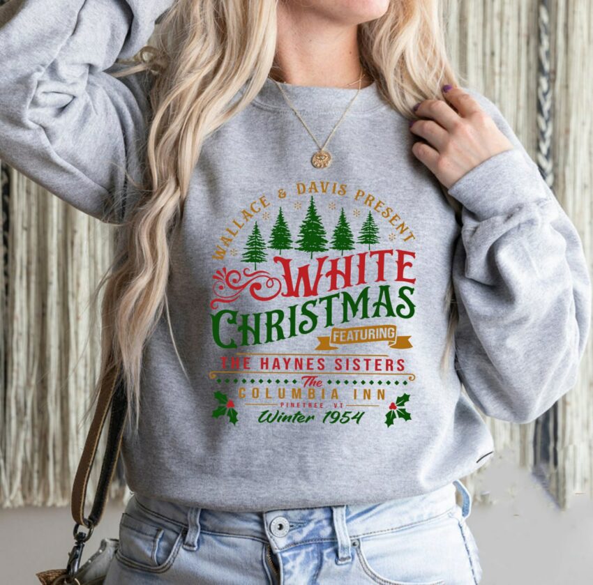 White Christmas Sweatshirt, Columbia Inn Pine Tree Vermont Christmas Sweatshirt, Christmas Movie Sweatshirt, A White Christmas Shirt