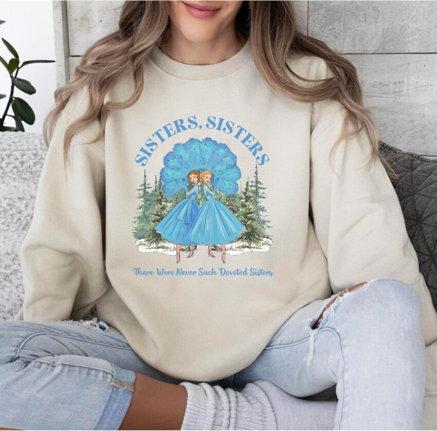 Vintage White Christmas Movie Sweatshirt , Haynes Sisters Tee | Christmas Song Shirt | Cute Christmas