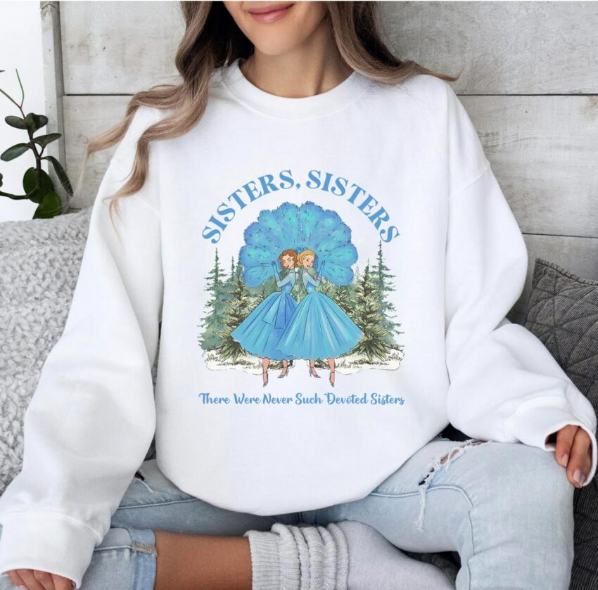 Vintage White Christmas Movie Sweatshirt , Haynes Sisters Tee | Christmas Song Shirt | Cute Christmas