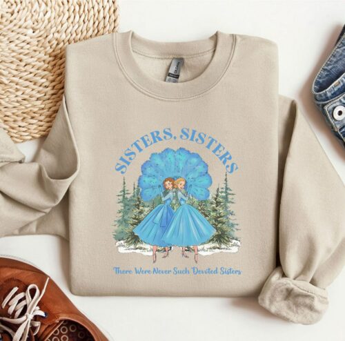 Vintage White Christmas Movie Sweatshirt , Haynes Sisters Tee | Christmas Song Shirt | Cute Christmas