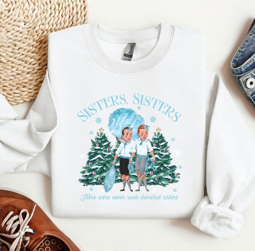 Vintage White Christmas Movie Sweatshirt | White Christmas Movie 1954 Tshirt | Haynes Sisters Tee | Christmas Song Shirt | Cute Christmas