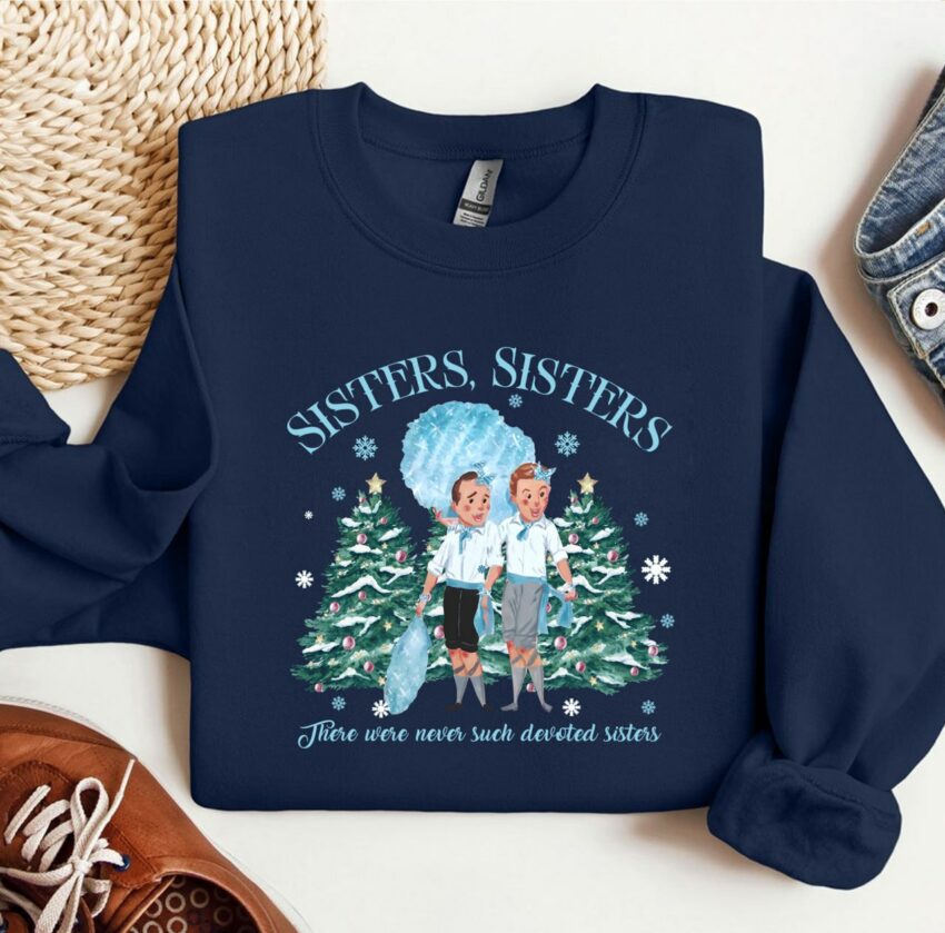 Vintage White Christmas Movie Sweatshirt | White Christmas Movie 1954 Tshirt | Haynes Sisters Tee | Christmas Song Shirt | Cute Christmas