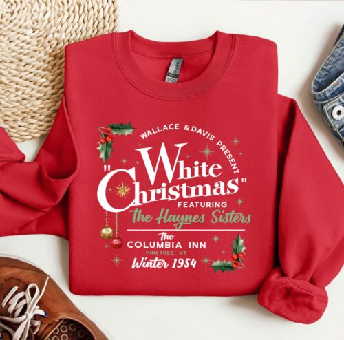 White Christmas Sweatshirt, Columbia Inn Pine Tree Vermont Christmas Sweatshirt, Christmas Movie Sweatshirt, A White Christmas Shirt