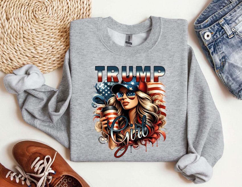 Trump Girl Donald Trump Shirt, Viral Thug Life Trump T-Shirt, Sarcastic Donald Trump Tee, Funny Trump 2024 Shirt, Republican Gifts