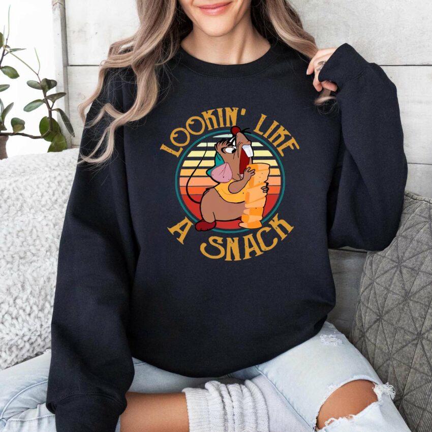 Looking Like A Snack Disney Christmas Sweatshirt, Cinderella Christmas T-shirt, Not A Creature Was Stirring Not Even A Mouse Shirt, Christmas Tee