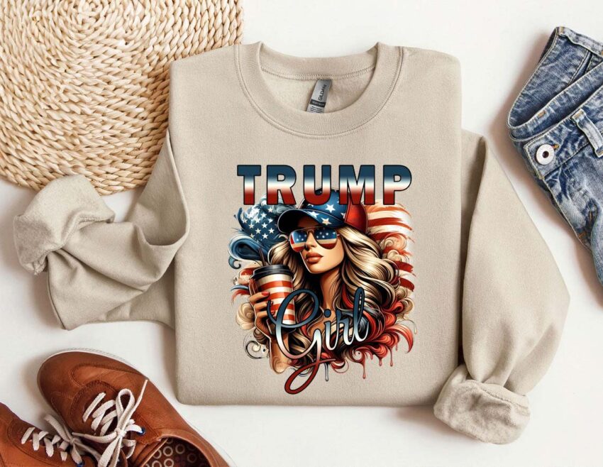 Trump Girl Donald Trump Shirt, Viral Thug Life Trump T-Shirt, Sarcastic Donald Trump Tee, Funny Trump 2024 Shirt, Republican Gifts