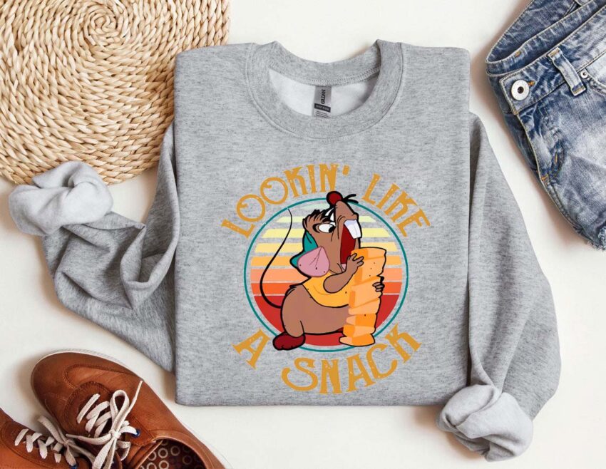 Looking Like A Snack Disney Christmas Sweatshirt, Cinderella Christmas T-shirt, Not A Creature Was Stirring Not Even A Mouse Shirt, Christmas Tee